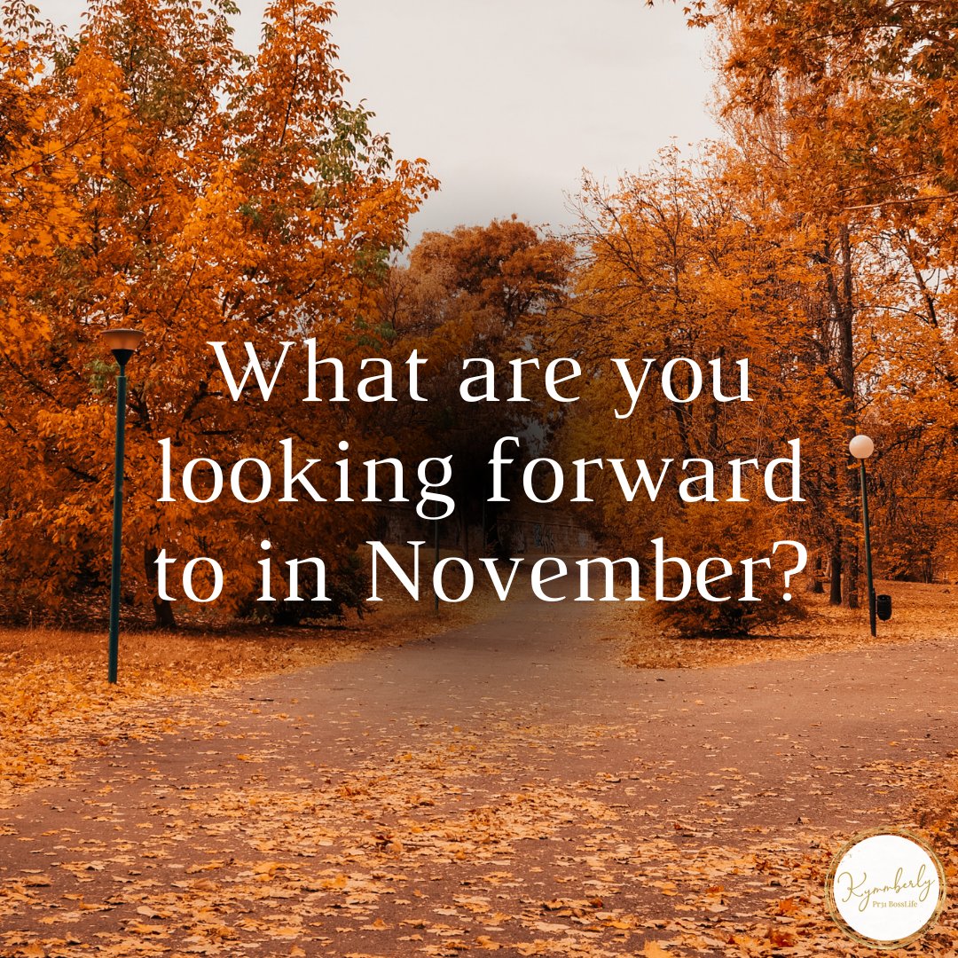 Pr31Boss's tweet image. Share what you’re excited about for November! 🍂✨ #NovemberGoals #FallPlans #SeasonalExcitement