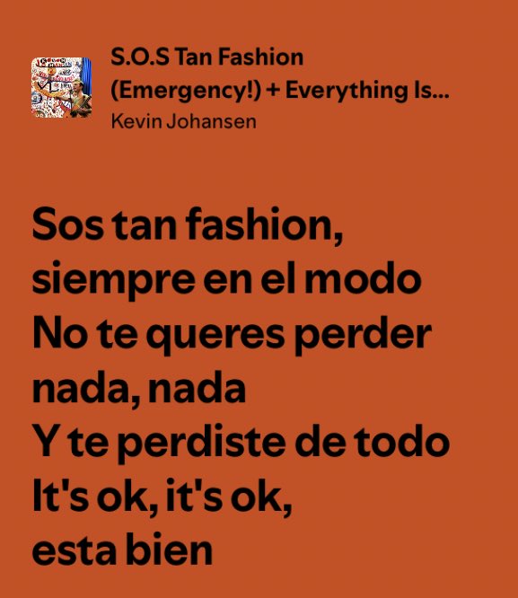 El síndrome del influencer explicado por una letra que, quizás, no fue compuesta con tal propósito. Exaptación lírica. <a href="/k_Johansen/">Kevin Johansen</a>