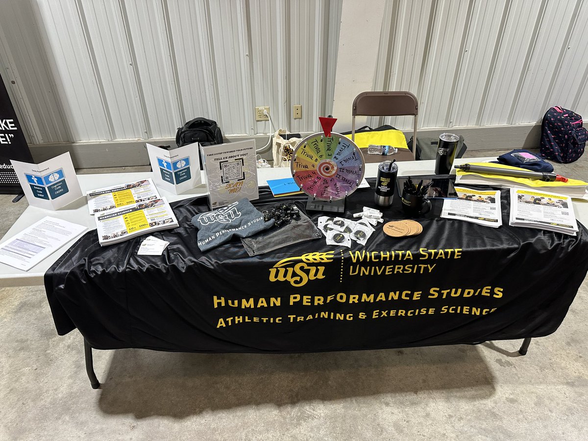 We’re at ESSDACK today and tomorrow! If you are or know of a high schooler coming to this big event, be sure to come see us!!! HPS is in booth 92 in the Meadowlark Building at the State Fairgrounds. <a href="/WichitaStateCAS/">WSU College of Applied Studies</a> #hpswsu