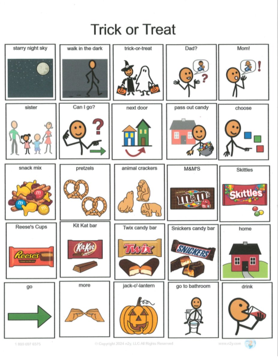 It's two days until Halloween! Who's excited?!? 🎃
Attched is a vocab board that you can print out and take trick or treating with your child. 🎃👻🏡