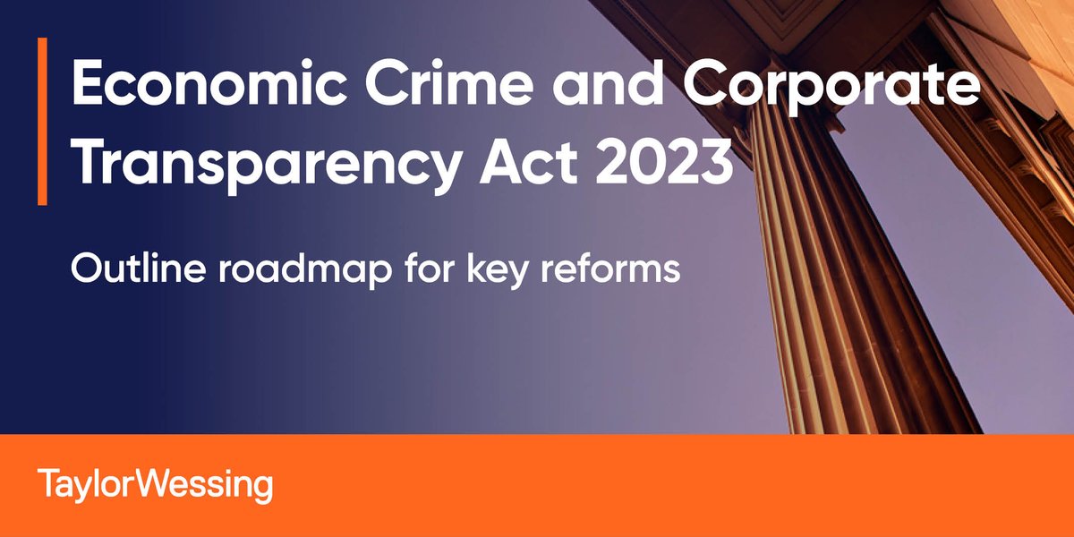 Companies House has published an outline roadmap for key reforms introduced by the #EconomicCrime and Corporate Transparency Act 2023. We look at the significant upcoming changes at Companies House impacting all companies and their directors: bit.ly/3Ysy6Qm

#ECCTA2023