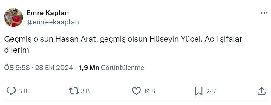 Polisin dün gece yaşanan olayla ilgili yazdığı tutanakta, Emre Kaplan'ın alkollü olduğu belirtildi.

#HoliganBasınİstemiyoruz