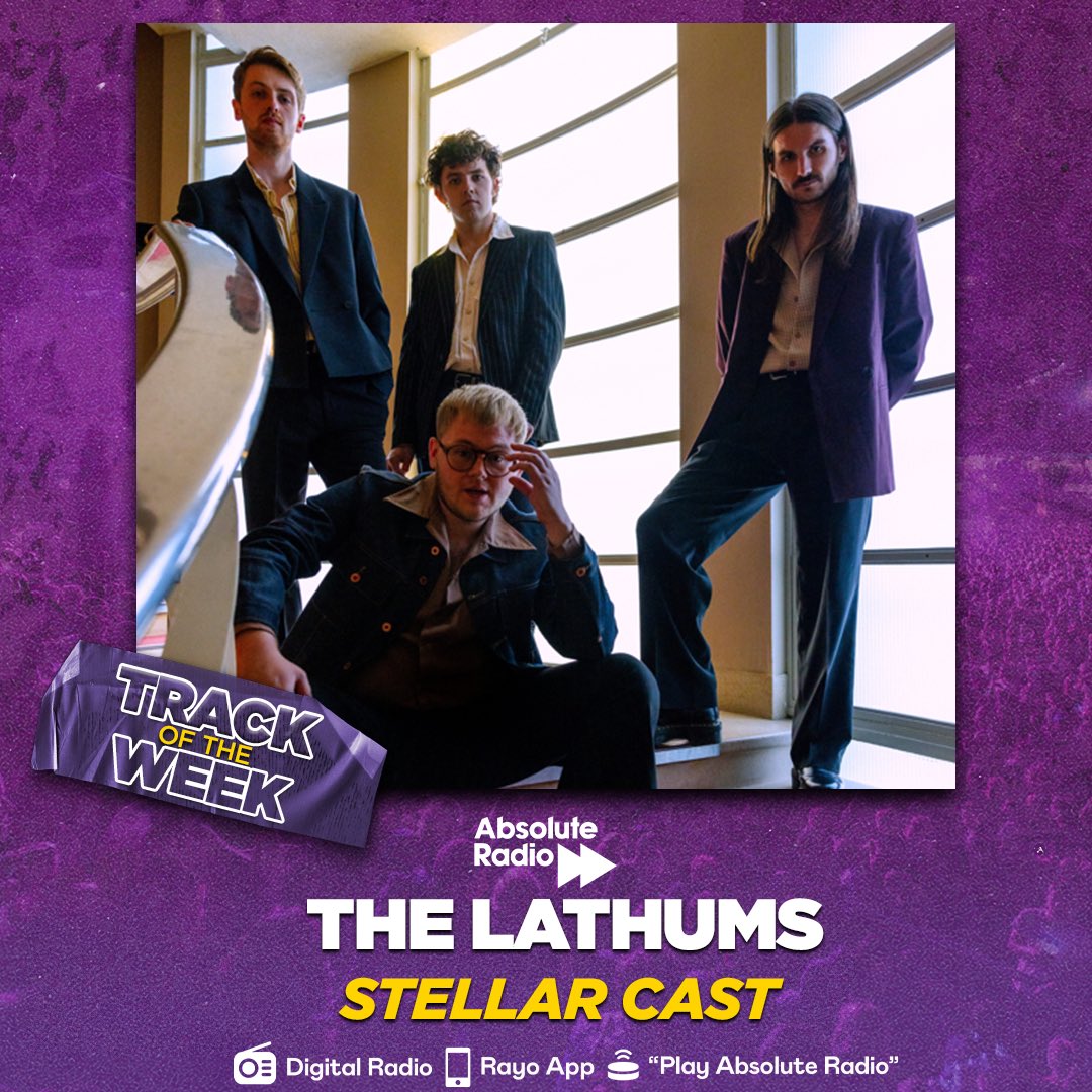 TheLathums's tweet image. Buzzing! Thank you very very much to @absoluteradio for making ‘Stellar Cast’ #TrackOfTheWeek! Hear it weekdays from 7PM with @danielleperry 💛