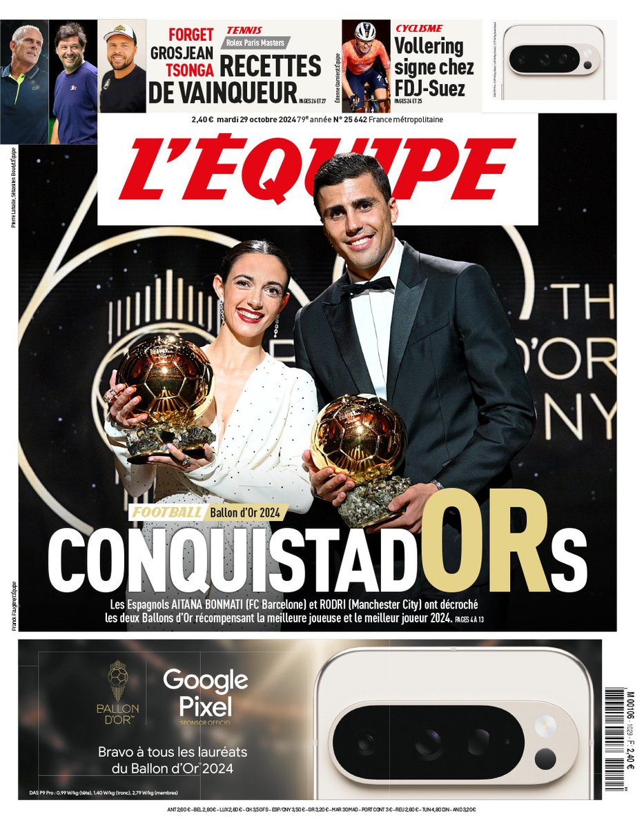 Gran portada de <a href="/lequipe/">L'Équipe</a> 💫✨