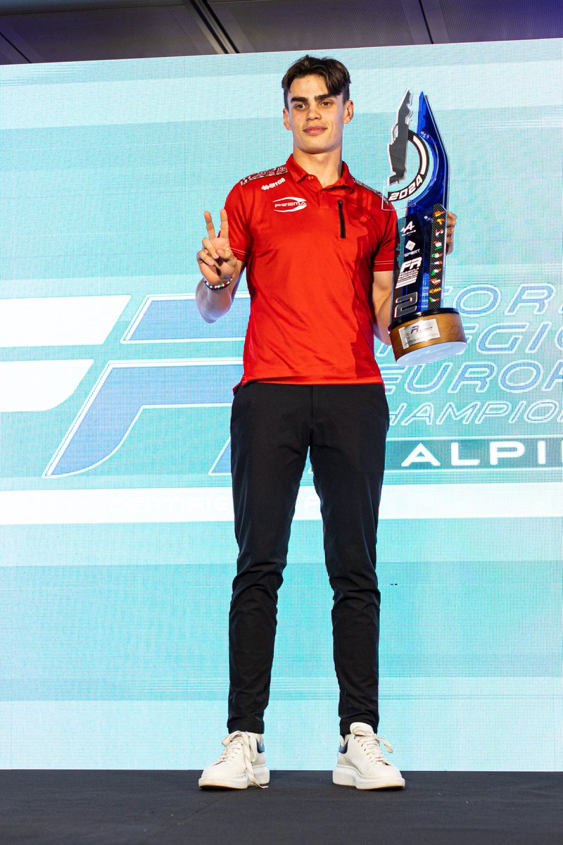 Jameswharton_'s tweet photo. An unforgettable moment to celebrate an incredible season, shared with the team that has supported and guided me over the past three years.
A special shoutout to Nico, the best engineer I could ask for! 🥰
#JW13 #prema #premateam #freca #formularegional #awards https://t.co/KWes8IeCat