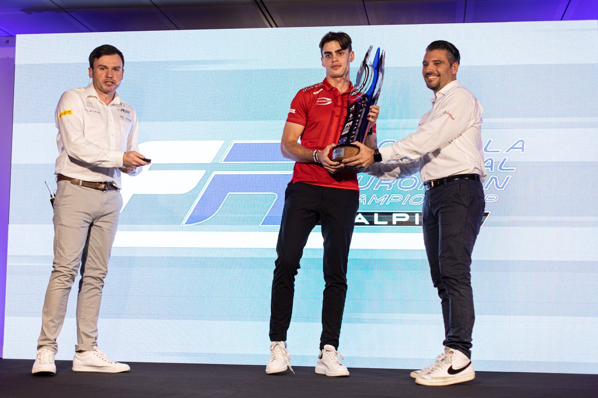 Jameswharton_'s tweet photo. An unforgettable moment to celebrate an incredible season, shared with the team that has supported and guided me over the past three years.
A special shoutout to Nico, the best engineer I could ask for! 🥰
#JW13 #prema #premateam #freca #formularegional #awards https://t.co/KWes8IeCat