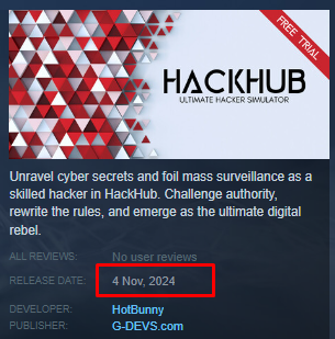 gdevscom1's tweet image. Save the date ! 
If you&apos;re a content creator and would like to try playing the game before its release, let us know!
store.steampowered.com/app/3022810/Ha…
