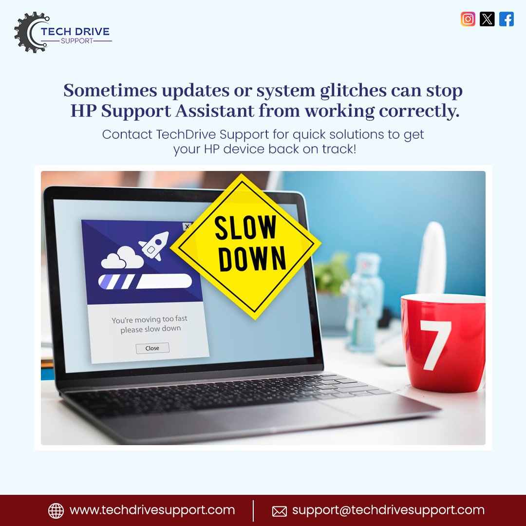 techdrivesprt's tweet photo. Sometimes updates or system glitches can stop HP Support Assistant from working correctly. Contact Techdrive Support for quick solutions to get your HP device back on track!
https://t.co/80lTjTpdPS
#techdrivesupport #trending #tuesdayvibes #hp #printer #techews #Apple https://t.co/AzdrMyHMBh