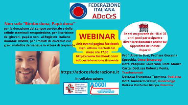AdocesItaliana's tweet photo. RICORDIAMO IL WEBINAR GRATUITO DI QUESTA SERA ORE 17,30. GLI ESPERTI RISPONDERANNO ALLE DOMANDE. COLLEGAMENTO DA PAGINA EVENTI FACEBOOK. VI ASPETTIAMO! https://t.co/yLXdkVAJsZ
