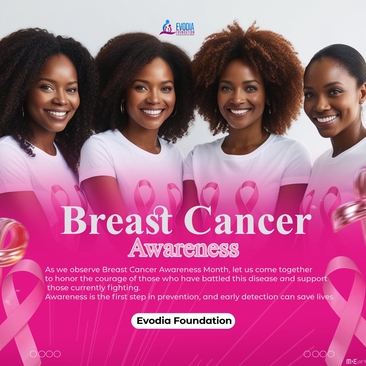 EvodiaFound's tweet photo. 🫶🏽 Breast Cancer Awareness Month is continuing. Today, take a second look at your breasts.

Check your breasts - do you feel any lumps?

👩‍⚕ If you do feel an abnormal breast lump, seek medical care, even if the lump does not hurt. https://t.co/RDZl3clxri
