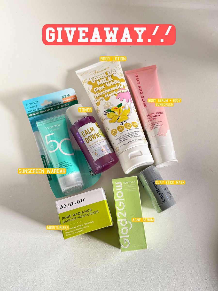 dairypinkid's tweet photo. QUICK GIVEAWAY SKINCARE‼️
semuanya buat 1 orang dengan akun pling wangyyyyyy⊹₊⟡⋆

Rules
1. Follow @dairypinkid 
2. RT + 💗 twt ini
3. RT + 💗 + bookmark thread yang aku qrt dibawah dan di next tweet👇
4. Rep done😉

CLOSE 3 NOVEMBER YACH GOODLUCKK‼️ https://t.co/wo7GrpKwe7