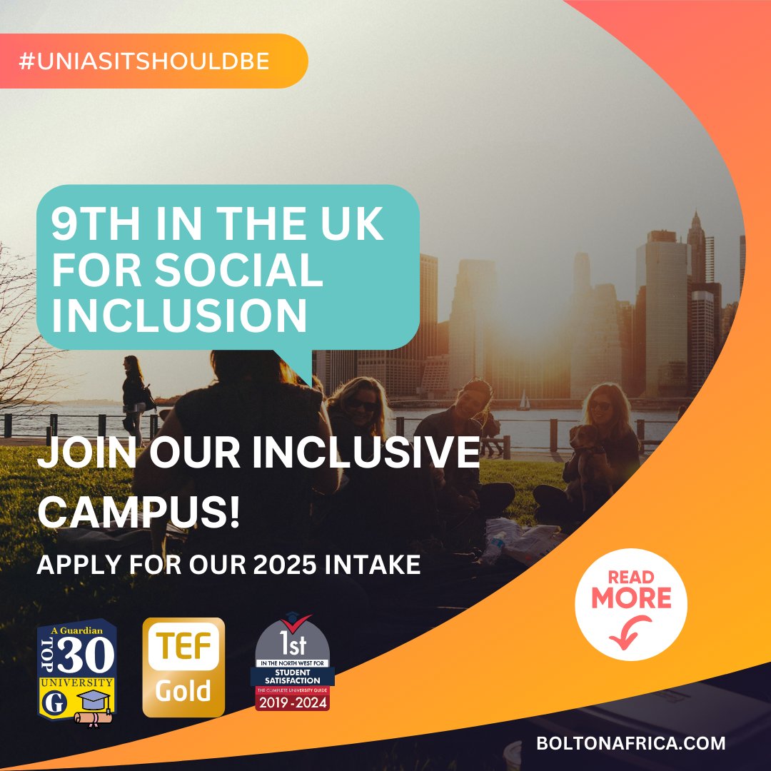 ugm_global's tweet photo. Our thriving community on campus is ready to welcome more African students! 💙
Join us now for our 2024 intake.
Learn more: https://t.co/n18LfjNsDE

#WeBelieveInYou🐝#BoltonUni🎓#BoltonHealth💙#AFBO #AfricaBranchOffice https://t.co/JZRPmuz9ah