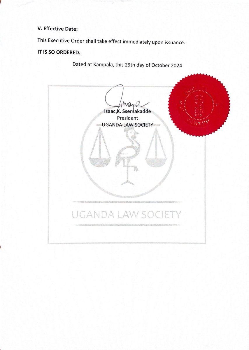 ug_lawsociety's tweet photo. EXECUTIVE ORDER RNB NO. 2 OF 2024

#BangTheTable 
#BackOnTrack 
#RNBVision2060
#Decolonization
#Democratization 
#Demilitarization
#DigitalTransformation