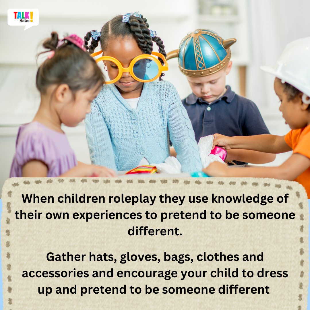 HaltonBC's tweet photo. Roleplay is a wonderful way to support language development

#TALKHalton #speech #language #communication #roleplay https://t.co/mVdhnnGSyy