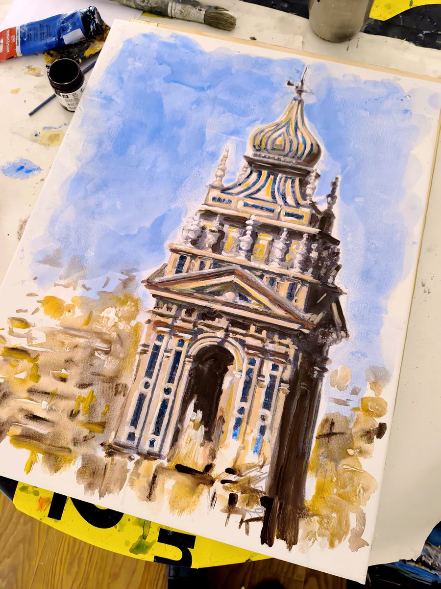 Pintando #torretrinitarios #torredescalzos #trinitariosdescalzos #sevilla #seville #sevilha #acrylicpaintings #pedroromerosequi #romerosequi #Art