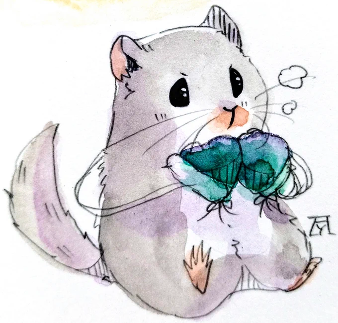 今日も1日おつかれやま〜 #てぶくろの日 #おつかれやまね