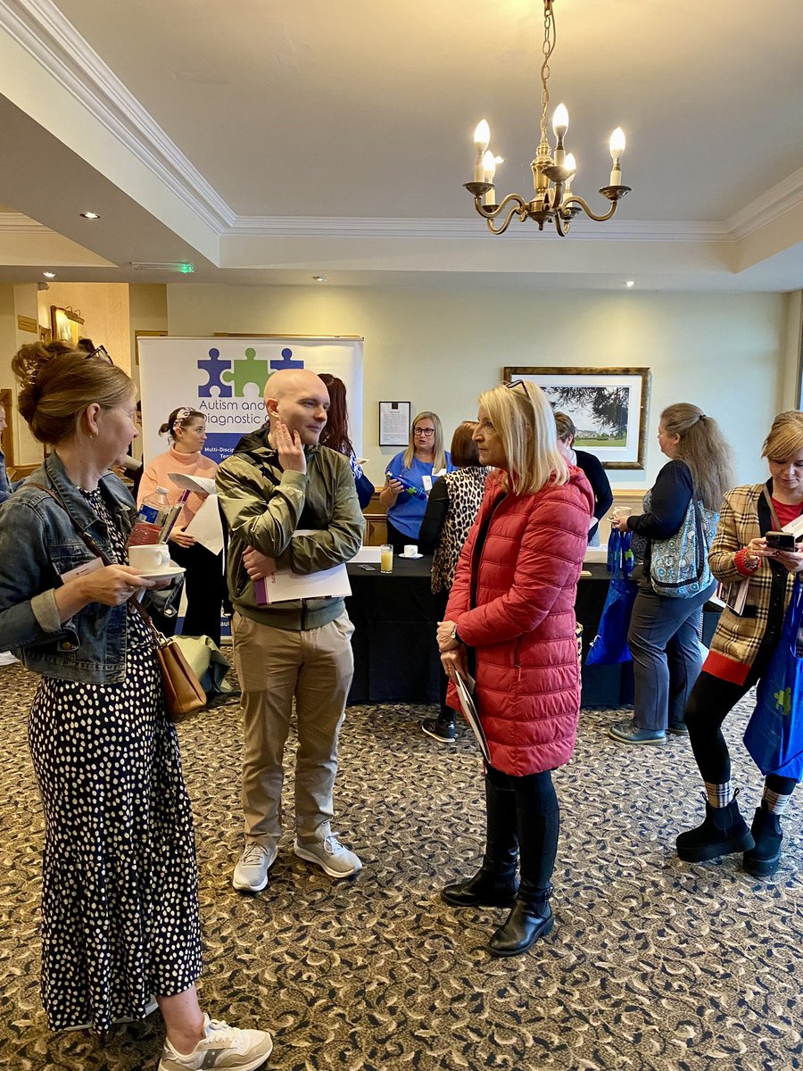 Delegates enjoying a refreshment break before we start. We are delighted to be joined by <a href="/AutismDiag54989/">AutismDiagnosticCentre</a> who are exhibiting today, please take time to chat with them about their important work. #autismconf24