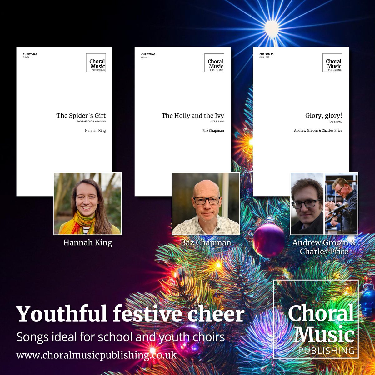 Choral Music Publishing (@choralmusicpub) on Twitter photo 🎶 Looking for the perfect piece to bring festive cheer to your school or youth choir’s Christmas concert? Discover these vibrant selections from our catalogue!🎄 choralmusicpublishing.co.uk
@hannahleking @BazChapman @charlesegprice <a href="/abcdtweets/">Association of British Choral Directors</a> <a href="/singforpleasure/">Sing for Pleasure</a> <a href="/MusicTeachers_/">Music Teachers Association</a> 🎶 Looking for the perfect piece to bring festive cheer to your school or youth choir’s Christmas concert? Discover these vibrant selections from our catalogue!🎄 choralmusicpublishing.co.uk
@hannahleking @BazChapman @charlesegprice <a href="/abcdtweets/">Association of British Choral Directors</a> <a href="/singforpleasure/">Sing for Pleasure</a> <a href="/MusicTeachers_/">Music Teachers Association</a>