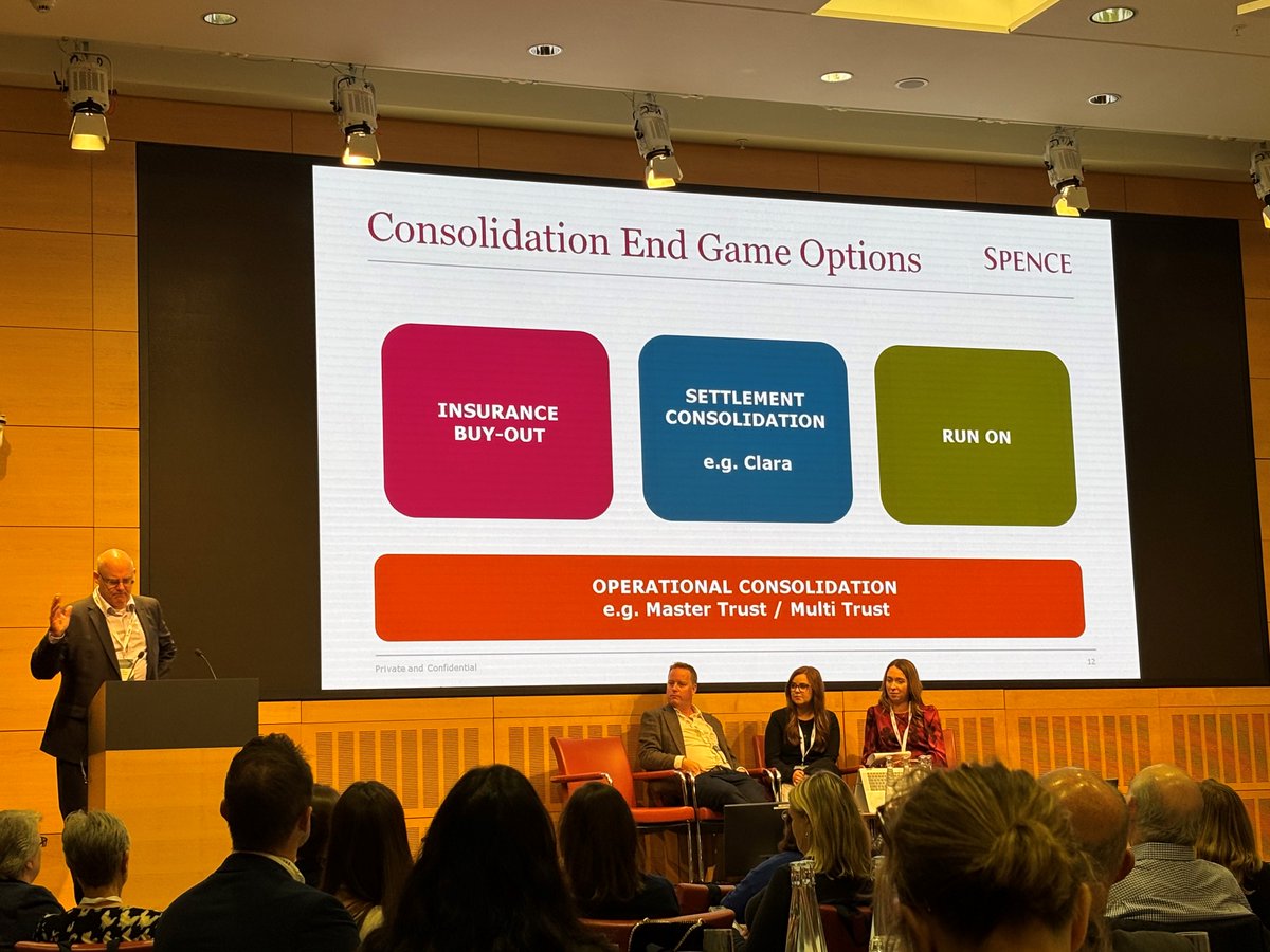 PMIPensions's tweet image. Martyn Phillips, Rachel Graham, Tom Pook, and Aoife Farrell from Spence &amp;amp; Partners Limited talk setting the scene &amp;amp; technical analysis – exploring the options.

#Endgameconference
