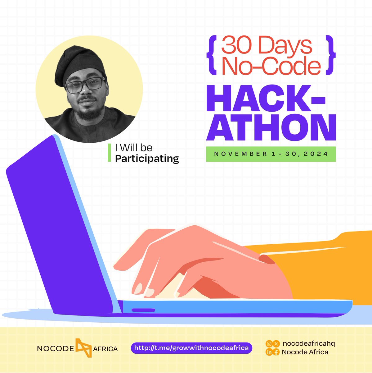 Nocodeafricahq's tweet photo. Just 3 days to go

Ignite your potential in 30 days with the NocodeChallenge starting November 1. 
Build real projects, grow your skills, and connect with Nocoders all without writing a single line of code. 
Ready to create, innovate, and make income? Let’s do this together https://t.co/n0fiU82xph