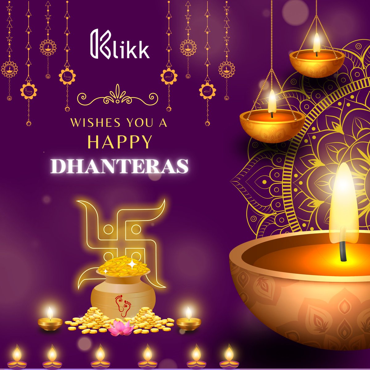 Wishing you a prosperous and joyful Dhanteras.

#HappyDhanteras #FestiveSound #KlikkCelebrations #ProsperWithKlikk #FestivalOfProsperity #PureSoundPureJoy #CelebrateWithKlikk #FestiveDeals #TechForTradition #SoundOfProsperity #DhanterasVibes #ShineWithKlikk #TechKlikkWorld #Klikk