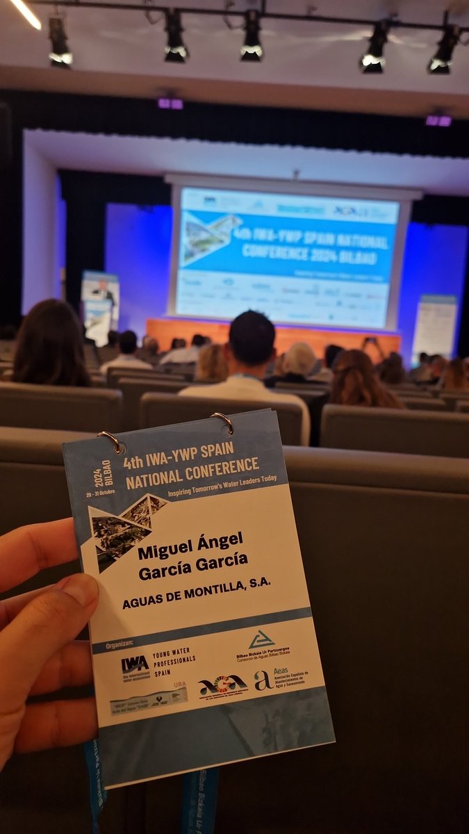 ¡¡¡Empieza la 4th IWA-YWP Spain National Conference <a href="/YWP_Spain/">YWP Spanish Chapter</a>!!! 🚀 Ganas de compartir talento, experiencias e ilusión para afrontar los retos de este apasionante mundo del agua 🚰🌍♻️