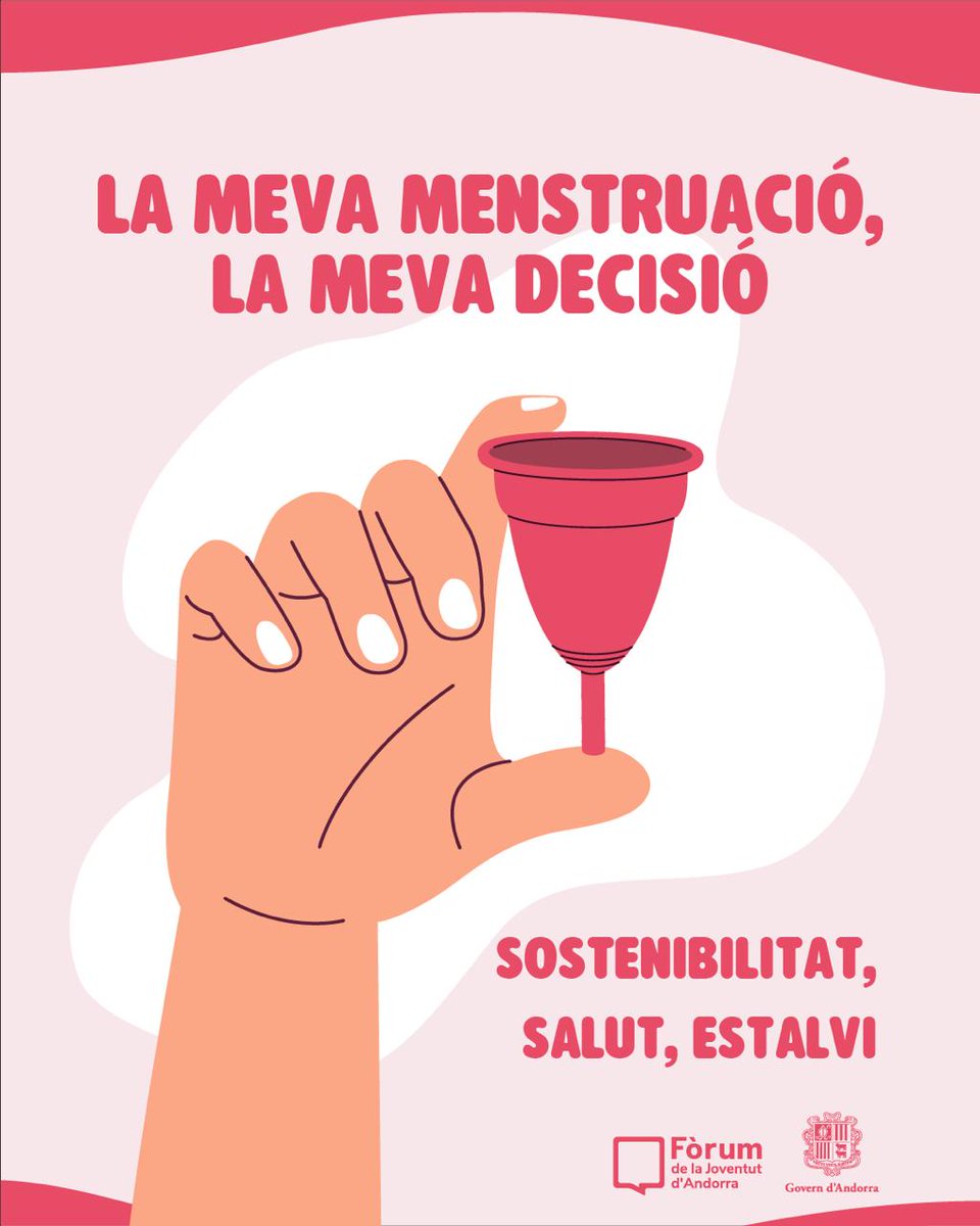 📢 El Govern, amb la col·laboració del Fòrum de la Joventut, llança una campanya per distribuir calces i copes menstruals gratuïtes a persones menstruants de 12 a 35 anys. 📅 A partir del 18 de novembre, podreu trobar els productes als Punts Joves i Centres d'Atenció Primària.