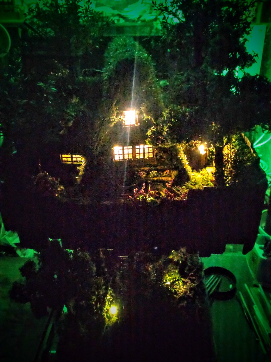 kobotaro3's tweet photo. 完成です(。・_・。)タイトルは、「wizard's house~魔法使いの家」地元、十日町市美術展に出展します٩(๑❛ᴗ❛๑)۶  #魔法使いの家  #魔法使い  #ジオラマ  #情景模型  #ドールハウス  #ミニチュア  #ミニチュアツリーハウス  #ミニチュアフード  #ファンタジー  #天体望遠鏡 https://t.co/gZKOqENtbl