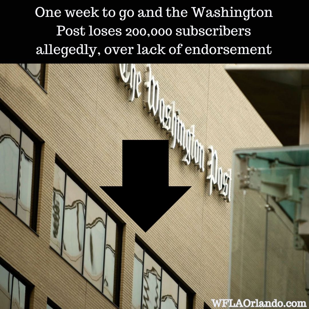 How significant is this? wflaorlando.com
#WashingtonPost  #SUBSCRIBERS #politics #presidentialrace #Trump  #Harris  #endorsement