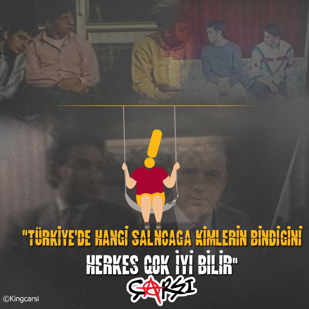 Türkiye'de hangi salıncağa kimlerin bindiğini herkes çok iyi bilir.