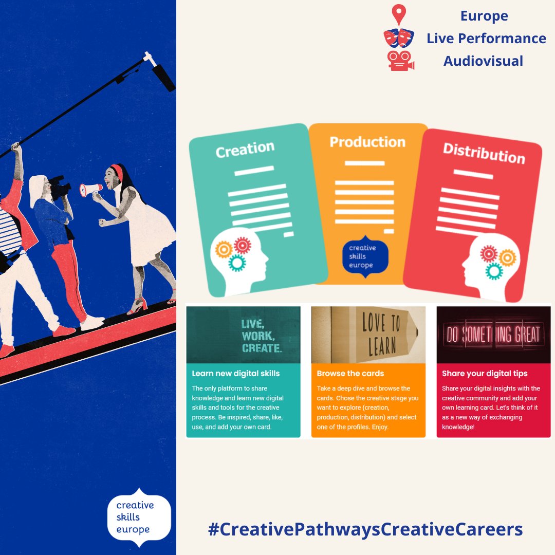 EBU_HQ's tweet photo. 📚Want to boost your digital skills in the creative industry? 📱
Check out Digital Learning Cards by @skills_europe designed to fit into your busy schedule, making learning accessible and engaging 🌟
Discover the cards 👇https://t.co/WFIj5s1K2F
#CreativePathwaysCreativeCareers https://t.co/ivQiFXw1vf