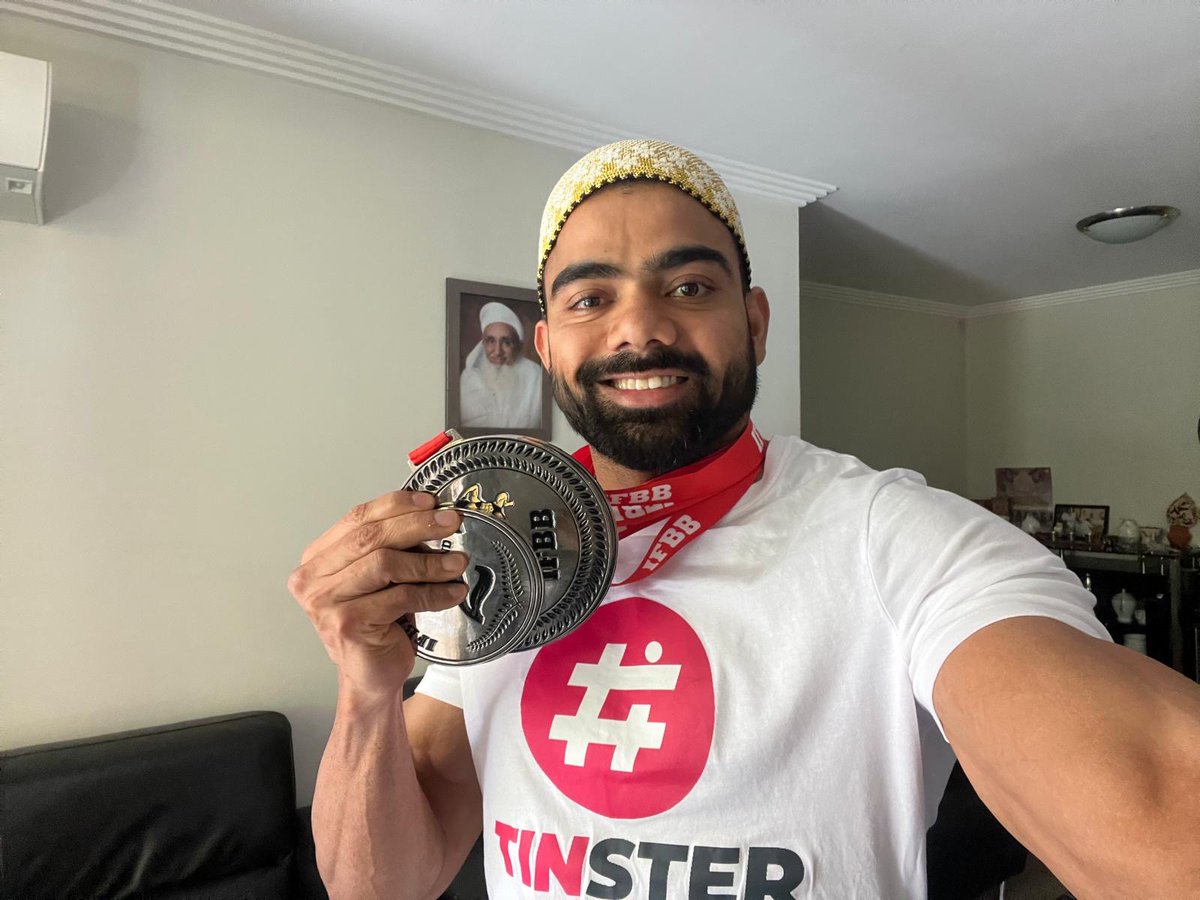 Bohras_AUSNZ's tweet photo. Congratulations to Hasnain Moiz Vali Karimi of the #Sydney @Dawoodi_Bohras for qualifying for Mr. Universe!

A 5-time Australian Gold and 12-time Silver medalist, Hasnain’s dedication and passion for fitness inspire us all. 💪 #MrUniverse https://t.co/pn0IWDpg35