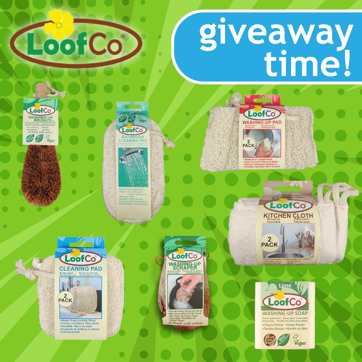 OSCSuk's tweet photo. We’re giving away a complete pack of #LoofCo #cleaning products! 😲

All you need to do is like and share this post. 👍

#giveaway #competition #comp #free #hype #superfan #win #cleaning #prize #ecofriendly #loofco

🧵1of2 https://t.co/pPoJZ2mPMN