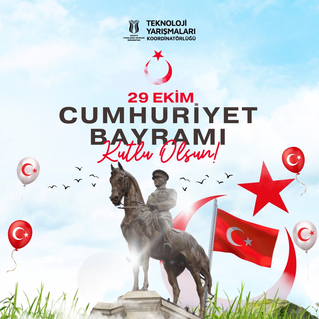 Cumhuriyetimizin 101. yılı kutlu olsun! 

Özgürlüğümüzün temeli olan bu büyük mirası gururla yaşatıyoruz. 🇹🇷

Yaşasın Cumhuriyet!🇹🇷😍

29 Ekim Cumhuriyet Bayramınız kutlu olsun!
#29EkimBayrakAsalım #29EkimCumhiyetBayramı