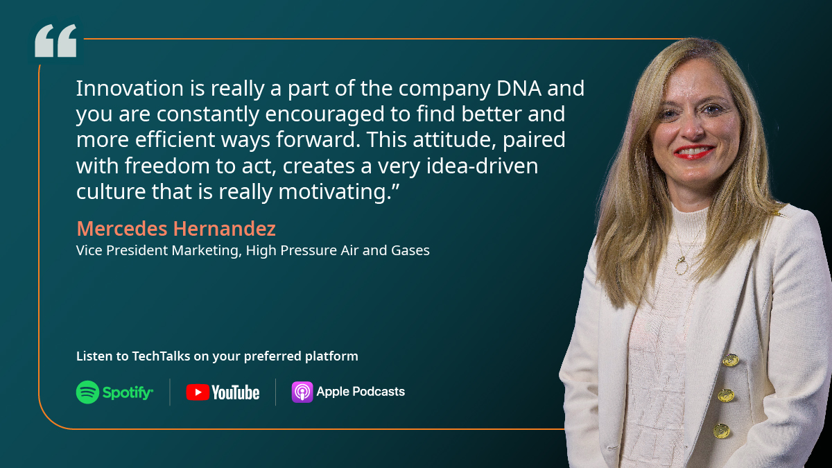 Atlas Copco Group (@atlascopcogroup) on Twitter photo Mercedes Hernandez, Vice President of Marketing at Atlas Copco Group, has spent two decades developing visionary products with a focus on innovation. 
Currently focused on carbon capture, utilization, and storage (CCUS) technologies, Mercedes and her team are helping industries Mercedes Hernandez, Vice President of Marketing at Atlas Copco Group, has spent two decades developing visionary products with a focus on innovation. 
Currently focused on carbon capture, utilization, and storage (CCUS) technologies, Mercedes and her team are helping industries