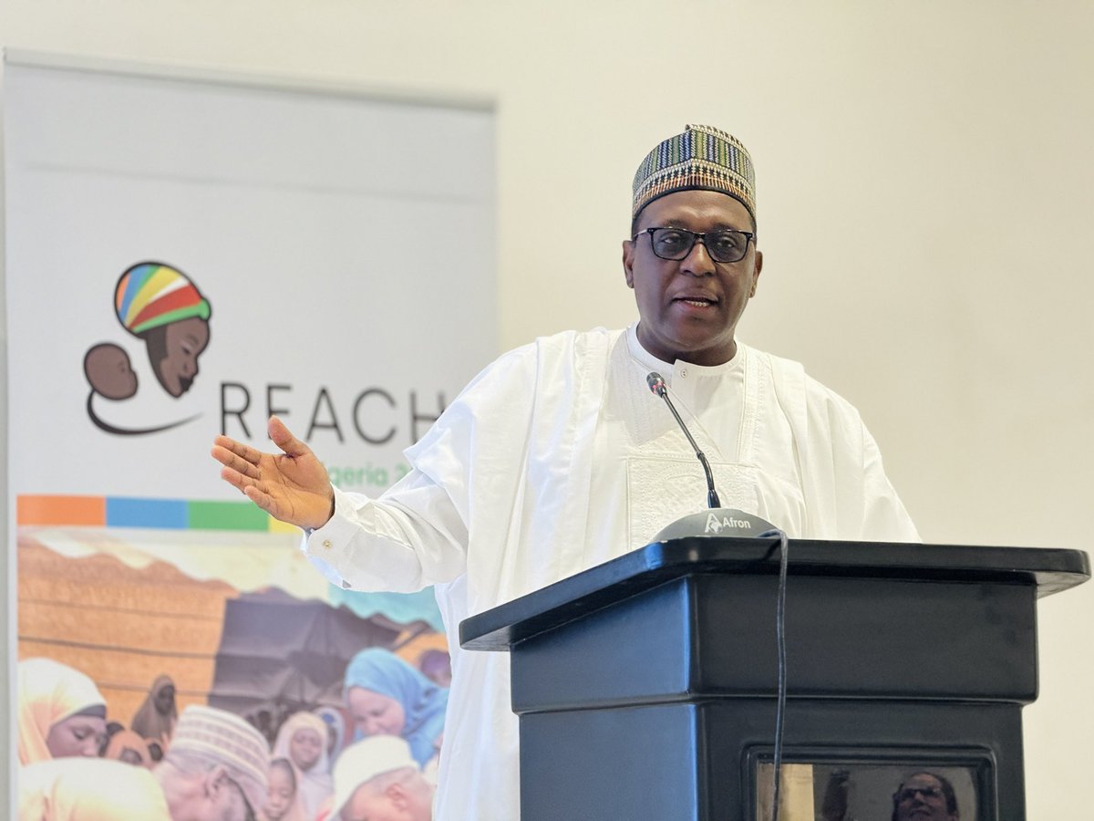 muhammadpate's tweet photo. It was my delight to open the 𝐑𝐄𝐀𝐂𝐇 𝐍𝐞𝐭𝐰𝐨𝐫𝐤 𝟐𝟎𝟐𝟒 𝐀𝐧𝐧𝐮𝐚𝐥 𝐌𝐞𝐞𝐭𝐢𝐧𝐠 𝐢𝐧 𝐀𝐛𝐮𝐣𝐚 this morning, joined by esteemed health leaders dedicated to tackling child mortality across Africa. A special thank you to Professor Samba Sow @ProfessorSow, whose visionary leadership laid the foundation for REACH, and to Mr. Bill Gates @BillGates for his steadfast support through the Gates Foundation @gatesfoundation.

Established with a shared commitment to save young lives, REACH operates in six high-mortality countries, including Nigeria, deploying azithromycin to significantly reduce child mortality. This effort aligns seamlessly with President Bola Ahmed Tinubu’s @officialABAT #RenewedHope Agenda, which views health as a foundation for economic growth, and with the 𝐍𝐢𝐠𝐞𝐫𝐢𝐚 𝐇𝐞𝐚𝐥𝐭𝐡 𝐒𝐞𝐜𝐭𝐨𝐫 𝐑𝐞𝐧𝐞𝐰𝐚𝐥 𝐈𝐧𝐯𝐞𝐬𝐭𝐦𝐞𝐧𝐭 𝐈𝐧𝐢𝐭𝐢𝐚𝐭𝐢𝐯𝐞  (#NHSRII). Together, these strategies aim to improve population health outcomes by strengthening primary healthcare systems and implementing impactful, community-based interventions.

In Nigeria, we are leveraging the latest scientific insights to maximize the impact of REACH’s interventions while closely monitoring antimicrobial resistance. Our collaboration across borders and languages is laying the groundwork for a resilient health framework, vital for accelerating demographic and economic transformation in the region.

Despite the complexities of our context, the presence of delegations from Mali @GouvernementM, Burkina Faso @gouvernementBF, Niger @PresidenceNiger, Sierra Leone @Presidency_SL, and Côte d’Ivoire @Gouvci, here in Nigeria is a testament to the power of science and public health diplomacy, offering a shining example of what is possible when we unite in the interest of our people.

To all who traveled from far and near, and to the dedicated teams at the Secretariat at CVD Mali @cvdmali, thank you for your steadfast commitment. Together, we are shaping a future where every child has a chance to thrive. #REACHNetwork #NHSRII #RenewedHopeAgenda #AfricaHealth
