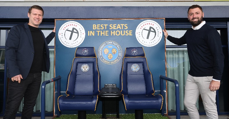shrewsburytown's tweet photo. ⚽️  Shrewsbury Town are thrilled to be launching a new partnership with The Crossbar Group.

🤝 The new agreement will help the club and the Shrewsbury Town Foundation strengthen its ties in the community.

More info 👇

🔷🔶 #Salop