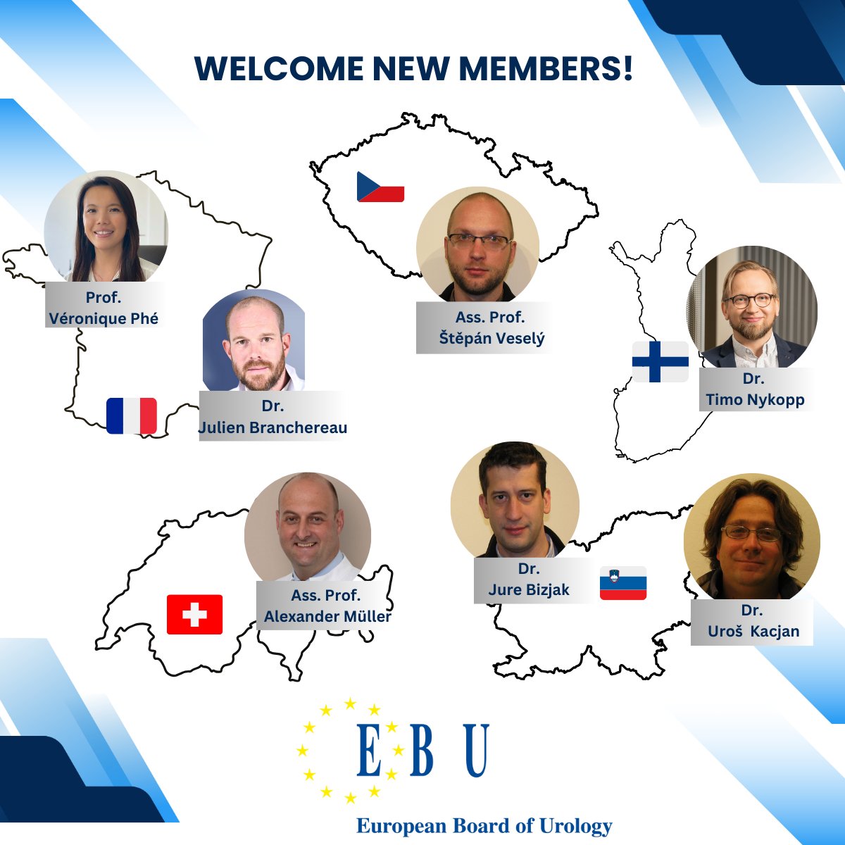 The #EBU proudly represents 29 countries, with our members actively contributing to elevating #urology_training standards every day. Please join us in welcoming the #new_members of the #European_Board_of_Urology!