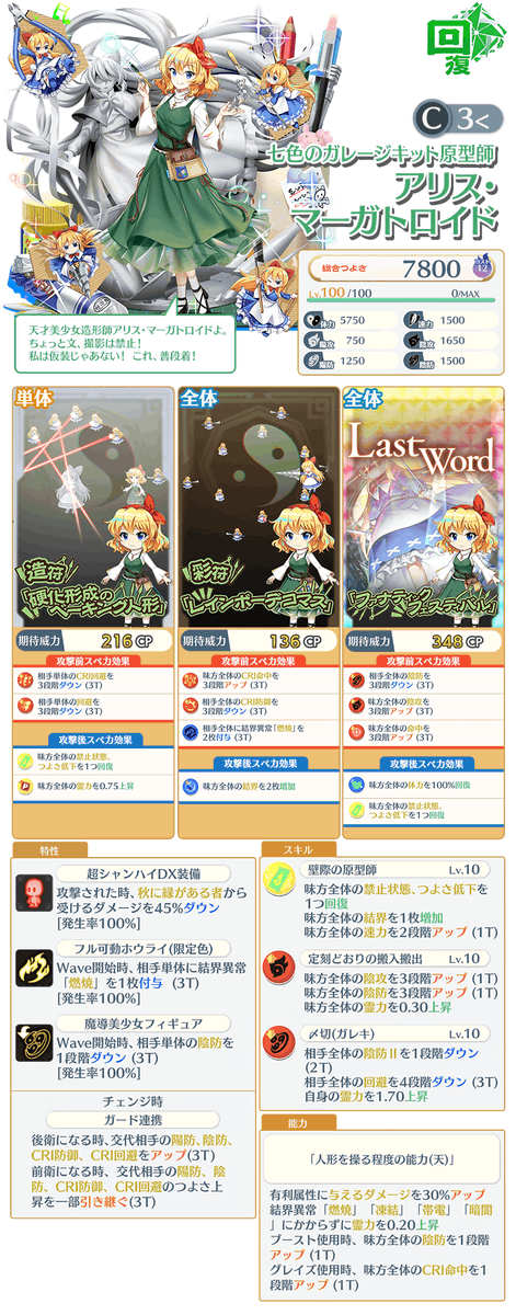 キャラクター紹介】 「新作ガレキは会心の出来」エピックおいのりで