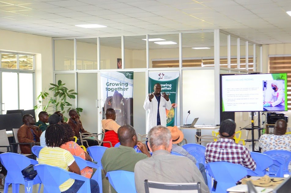 KenyaCattle's tweet photo. Recap of KCFA's October Feedlot Training for Farmers.

In partnership with the Ongole Beef Farm based at Rumuruti, KCFA organized comprehensive feedlot training to help farmers revolutionize their farms from passion-driven ventures to profit-making sustainable enterprises. 

1/6 https://t.co/S07jVD0271