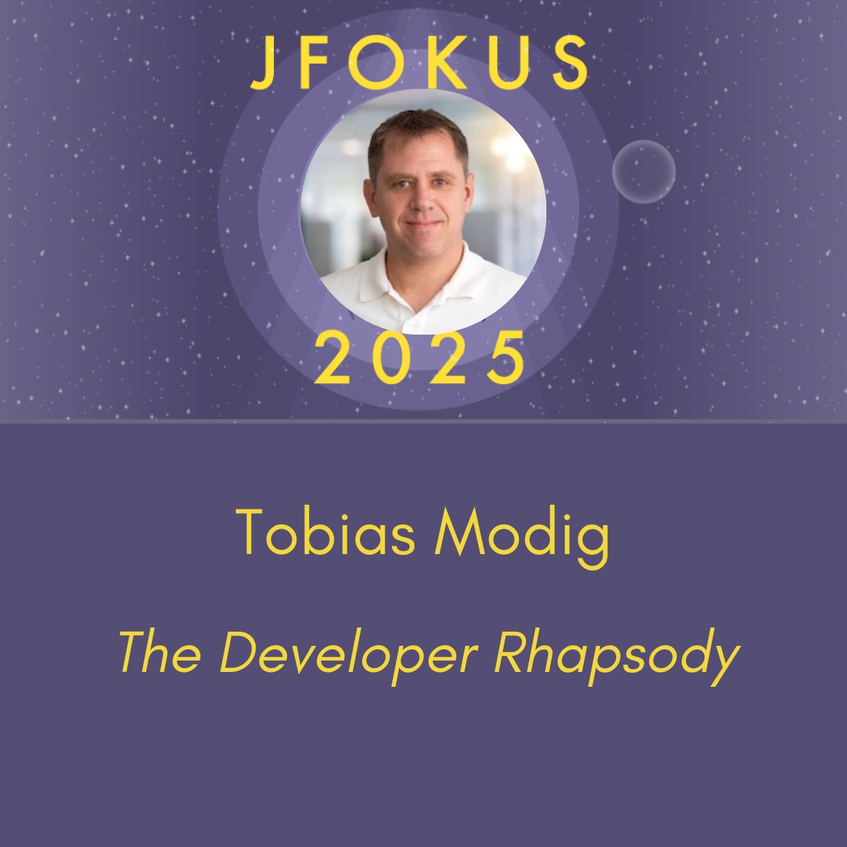 Jfokus's tweet photo. @tobiasmodig will deliver "The Developer Rhapsody" at Jfokus 2025! Enjoy a unique take on the developer experience, full of insights and humor.
https://t.co/CfKyqIufvd
#Jfokus2025 #DeveloperExperience #SoftwareEngineering #Programming https://t.co/WGwSjruUPA
