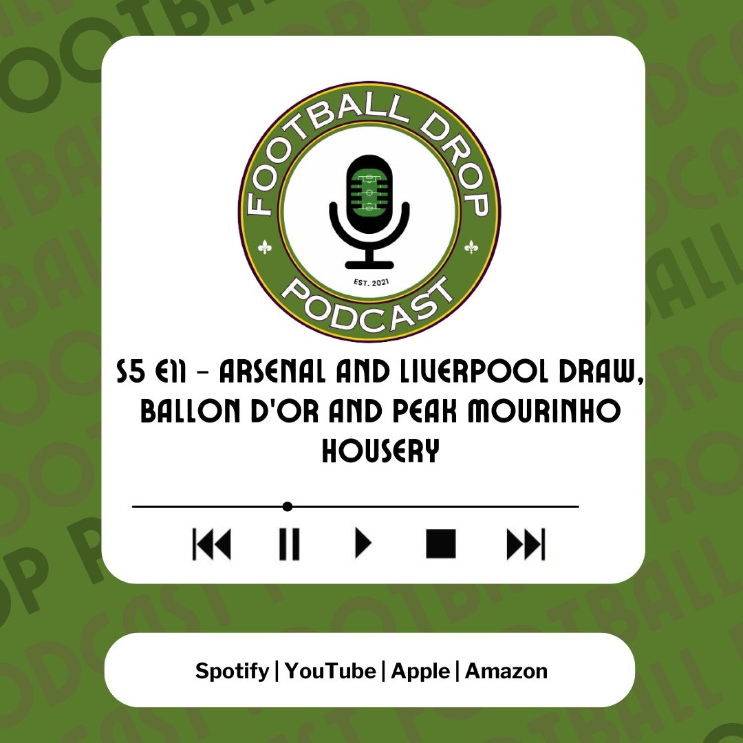 The latest episode is here, talking Balon d'or, Arsenal and Liverpool!
Check it on Spotify, Apple &amp; YT! #podcast