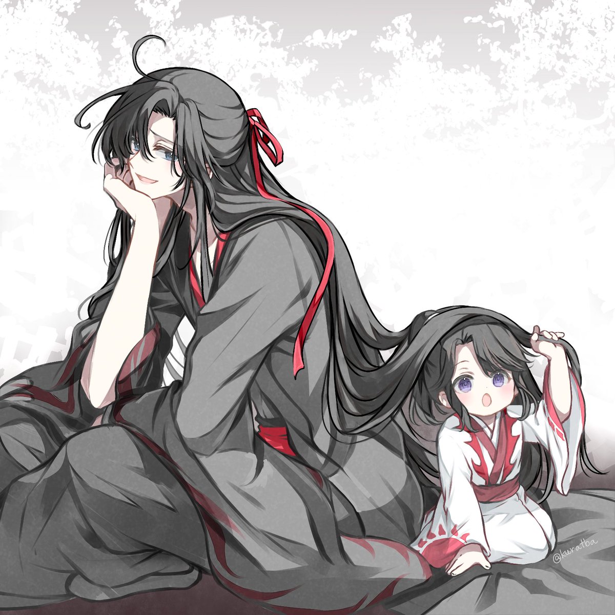 kuratba's tweet photo. らおずと阿苑  #MDZS https://t.co/S4QjfopiLZ