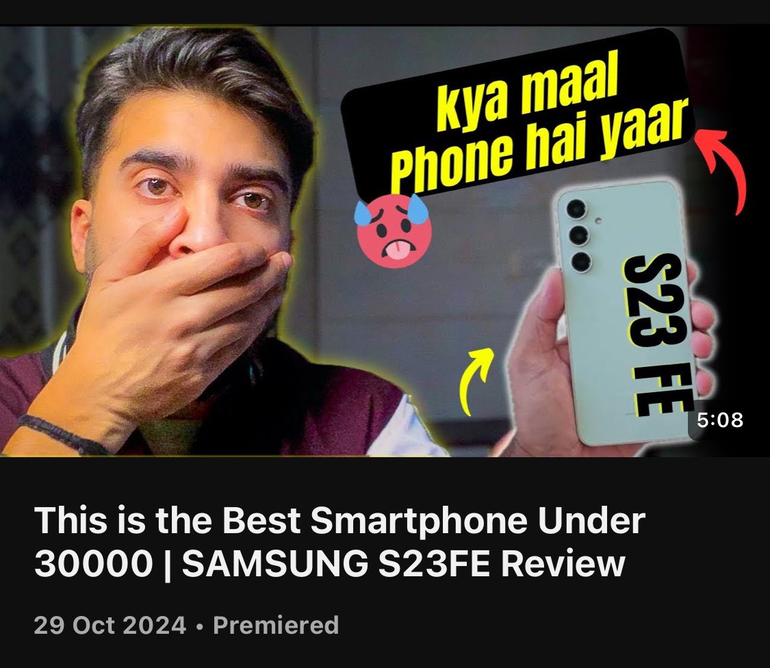 _techfriction's tweet image. I created a video about the Samsung S23 FE, discussing whether you should buy it or not. Check out the full video on YouTube using the link provided
#s23fe #s23fereview #techfriction 

youtu.be/KJYn82Qcu_k