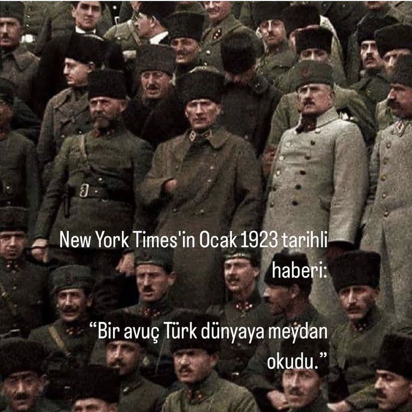 AliDENZL1's tweet photo. 101 yıl önce büyük emek ve özveri ile kazanılmış bir zafer, temelleri atılmış bir Cumhuriyet…

Atamızın emaneti olan bu Cumhuriyet’e sahip çıkacak, güçlü adımlarla Cumhuriyet aşkımızı gelecek kuşaklara taşıyacağız. Bir çift mavi gözün ışığında #İLELEBETCUMHURİYET!
#29Ekim https://t.co/BotfKdzeMl