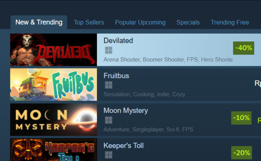 rosairei's tweet photo. #Devilated just launched today and it felt a bit emotional waking up to having another game in New & Trending on launch
WHO'S CUTTING ONIONS IN HERE (p.s. play our new boomer shooter <3) https://t.co/2YpVJVxzsc
