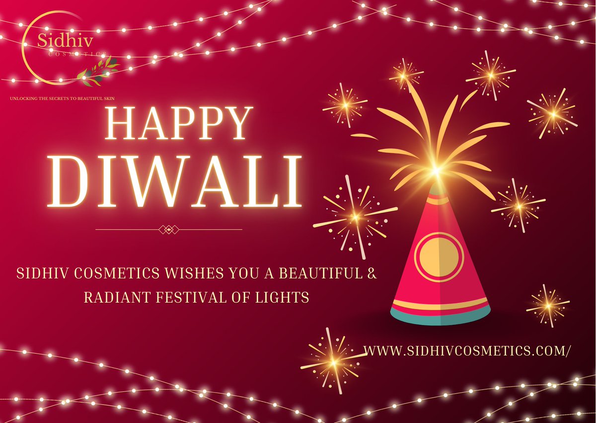 Let your inner and outer beauty shine bright this Diwali! SidhiV Cosmetics wishes you a festival filled with light, love, and glowing skin. #FestivalOfLights #NaturalGlow