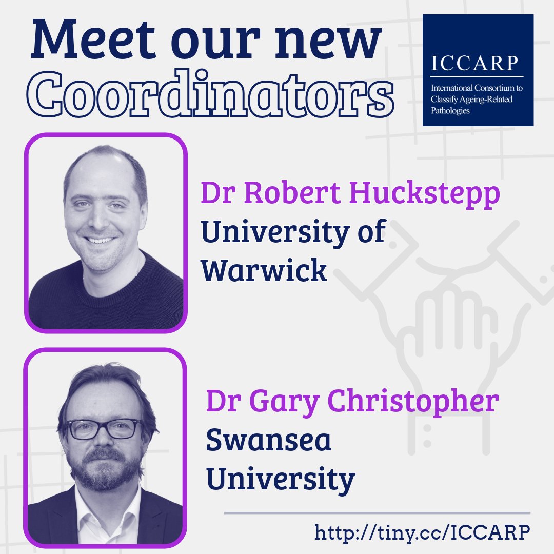 🎉Welcome Dr Robert Huckstepp &amp; Dr Gary Christopher as new coordinators of the
<a href="/impetusgrants/">Impetus</a>-funded International Consortium to Classify Ageing-Related Pathologies (ICCARP) ... (1/4)