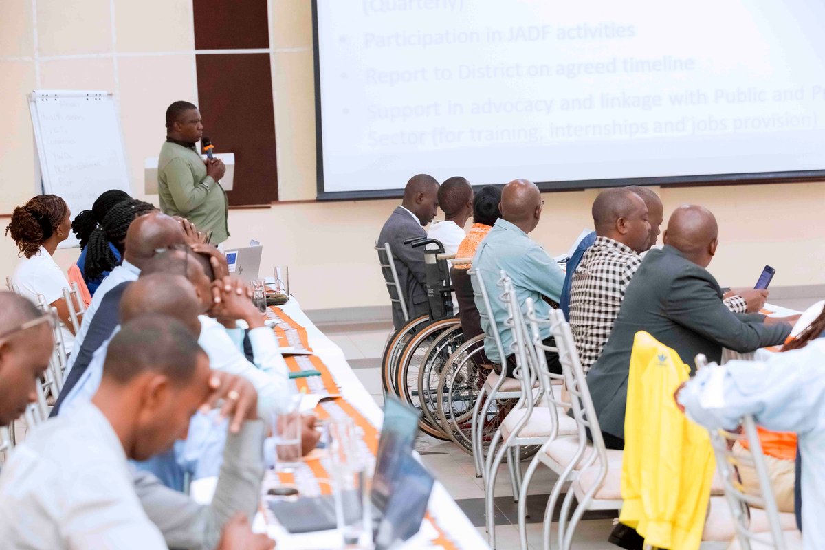 UPHLS (@uphls) on Twitter photo #PWDsOurHealthOurAbilities
"Inclusion of youth with disabilities into employment opportunities is their right." Said Karangwa Xavier while Officiating the National Annual Reflection &Learning event. #TheyAreAble
<a href="/RBCRwanda/">Rwanda Biomedical Centre</a>
<a href="/RwandaHealth/">Ministry of Health | Rwanda</a>
<a href="/ncpdrwanda/">NCPD Rwanda</a>
<a href="/RUBRwanda/">RWANDA UNION OF THE BLIND(RUB)</a>
<a href="/rnudeaf/">RWANDA NATIONAL UNION OF THE DEAF (RNUD)</a>
<a href="/RUBRwanda/">RWANDA UNION OF THE BLIND(RUB)</a> #PWDsOurHealthOurAbilities
"Inclusion of youth with disabilities into employment opportunities is their right." Said Karangwa Xavier while Officiating the National Annual Reflection &Learning event. #TheyAreAble
<a href="/RBCRwanda/">Rwanda Biomedical Centre</a>
<a href="/RwandaHealth/">Ministry of Health | Rwanda</a>
<a href="/ncpdrwanda/">NCPD Rwanda</a>
<a href="/RUBRwanda/">RWANDA UNION OF THE BLIND(RUB)</a>
<a href="/rnudeaf/">RWANDA NATIONAL UNION OF THE DEAF (RNUD)</a>
<a href="/RUBRwanda/">RWANDA UNION OF THE BLIND(RUB)</a>