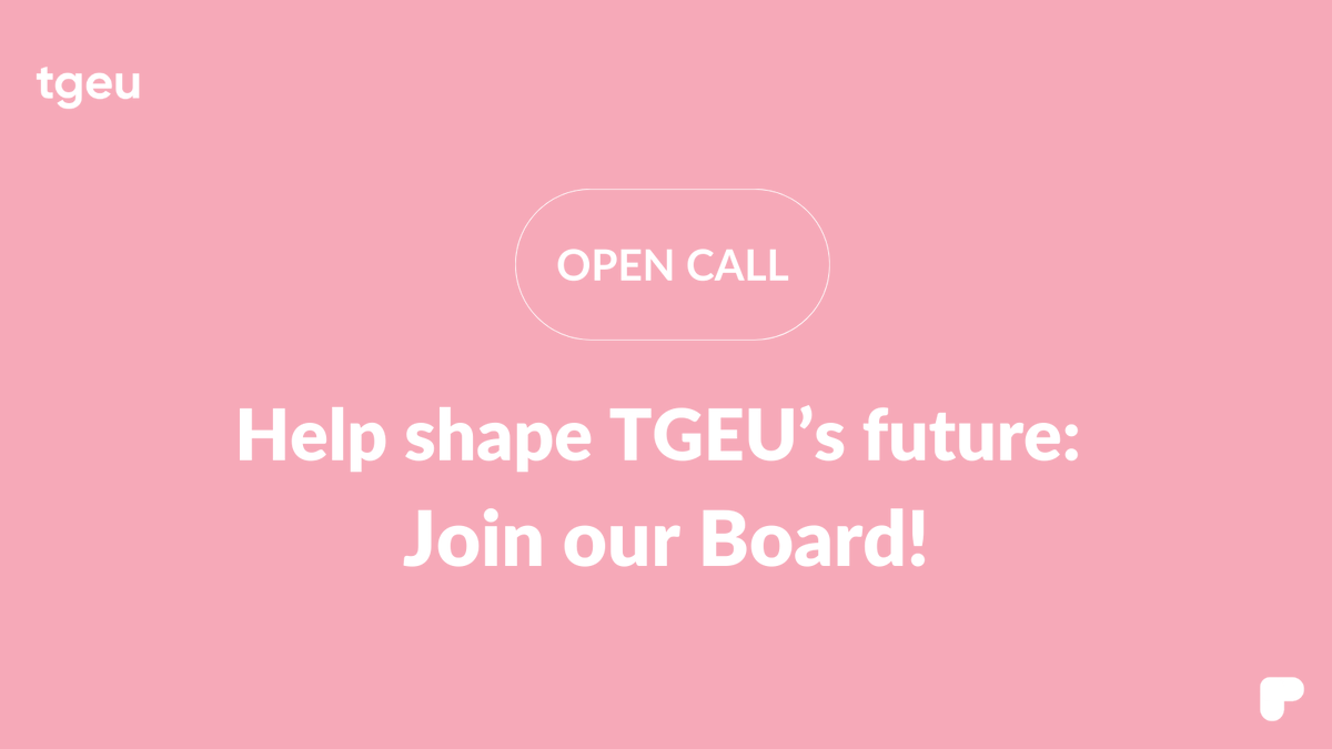 TGEUorg's tweet photo. 🏳️‍⚧️ Do you want to help strengthen the trans movement in Europe and Central Asia? Do want to be part of TGEU's future? If so, please nominate yourself for one of the open positions on our Board! 

Head over to our website to apply: https://t.co/l5IpMnBjcb

#TransRights https://t.co/DIqUrVWK9B